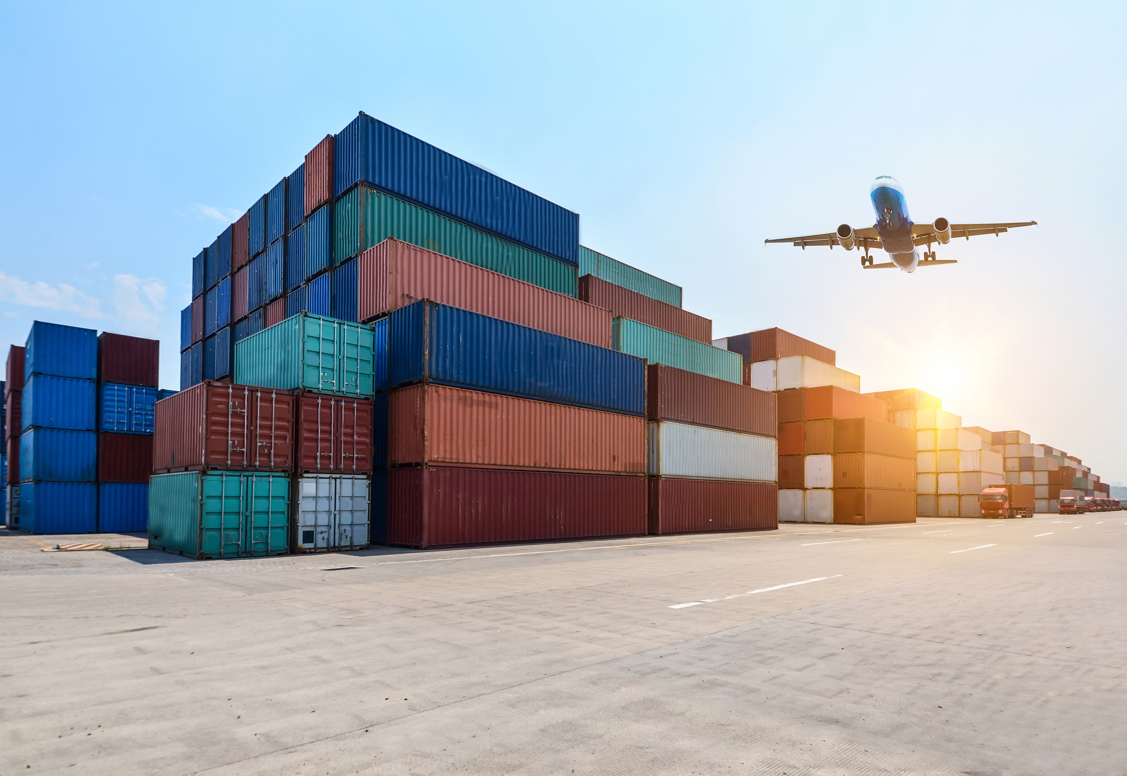Container port and cargo yard